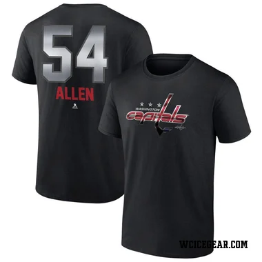 Black Men's Cam Allen Washington Capitals Midnight Mascot Logo T-Shirt