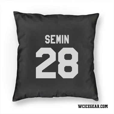 Black Washington Capitals Alexander Semin   Pillow Cover (18 X 18)