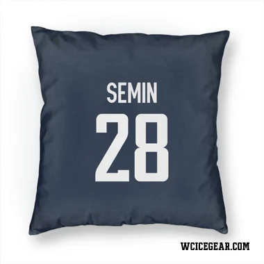 Navy Washington Capitals Alexander Semin   Pillow Cover (18 X 18)