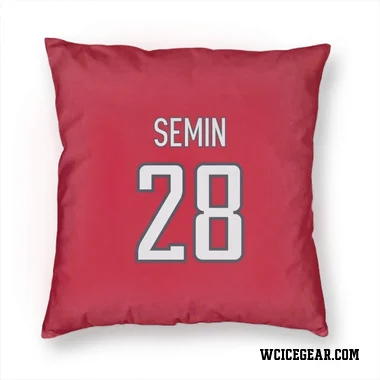 Red Washington Capitals Alexander Semin   Pillow Cover (18 X 18)