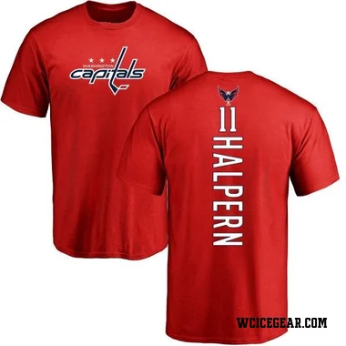 Red Youth Jeff Halpern Washington Capitals Backer T-Shirt -