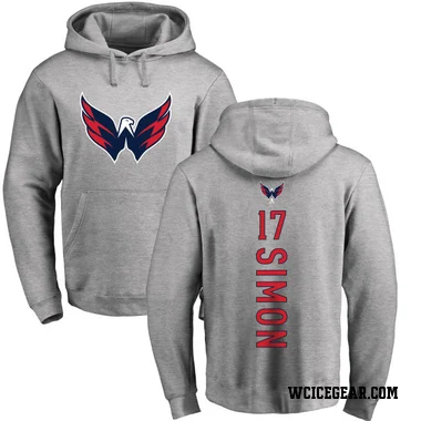 Youth Chris Simon Washington Capitals Branded Ash Backer Pullover Hoodie