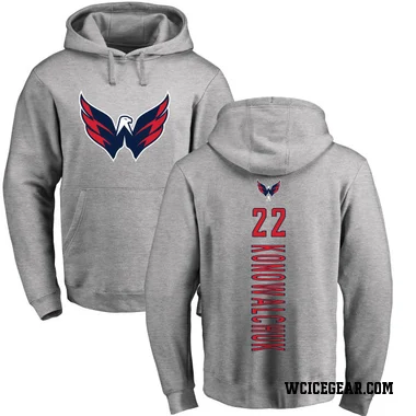 Youth Steve Konowalchuk Washington Capitals Branded Ash Backer Pullover Hoodie